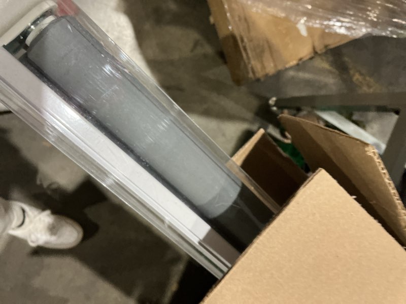 Condition photo showing Good Condition for aosky cordless roller shades blackout blinds for windows room darkening rolled up shades with spring system, uv protection window shades door blinds for home and office (44" w x 72" h, grey) 44"w x 72"h grey