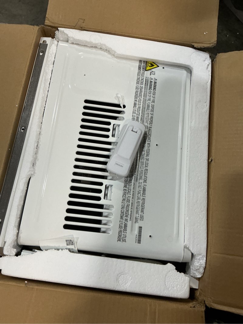 Condition photo showing As Is for LG 5000 BTU Window Air Conditioner with Remote, Easy Mechanical Control Ultra-Quiet Compact-size Cools 150 Sq.Ft. for Small Room, Washable Filter AC Unit Easy Installation White LW5025R 5000 BTU Remote White