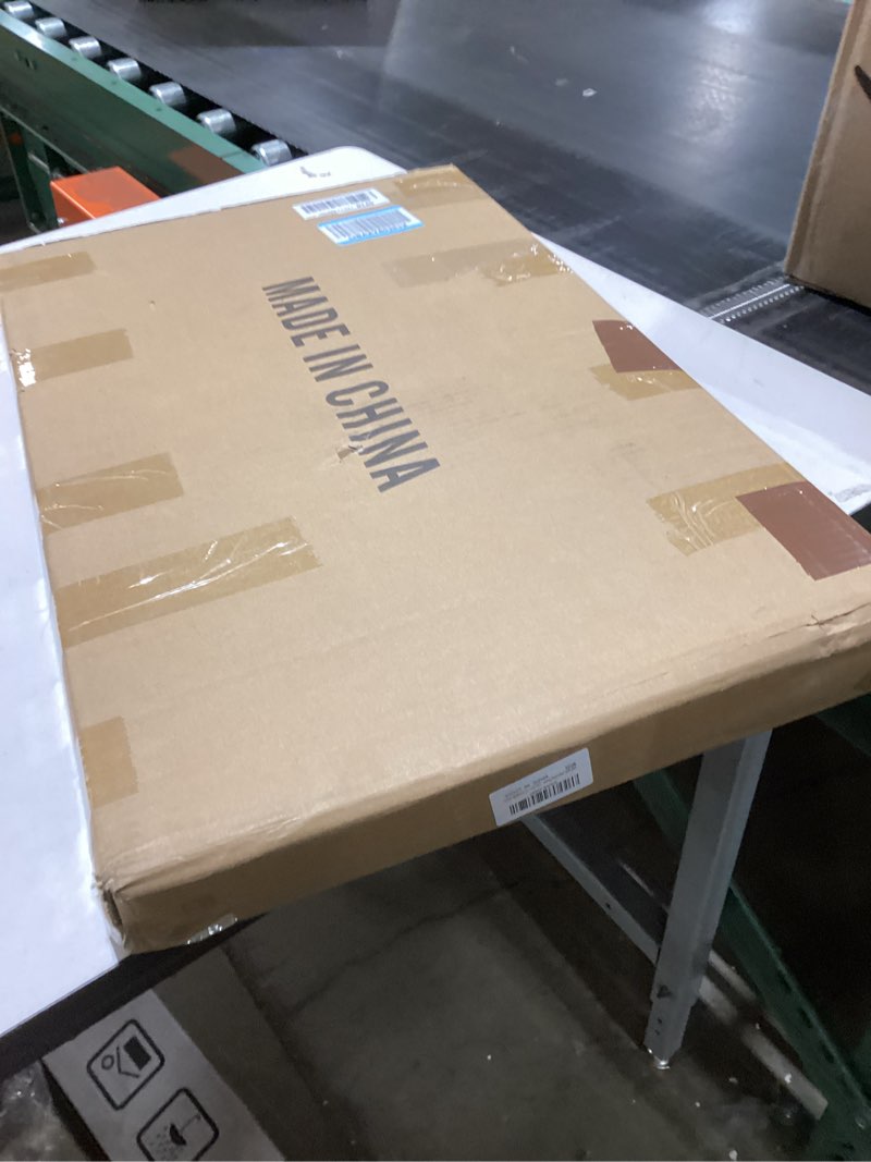 Condition photo showing New/Like New for IAE Wall Mounted Folding Table with Pine Wood,24" x 14" Floating Wall Desk,Laundry Folding Table with Shelf Brackets,Fold Down Desk Shelf,Folding Workbench for Home,Dining,Laundry Room,Kitchen,Brown Brown 24*13.7*6.3 Inch