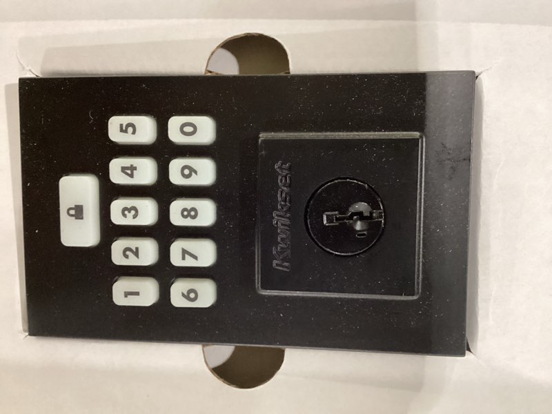 Condition photo showing As Is for Kwikset smart code keypad electronic locks