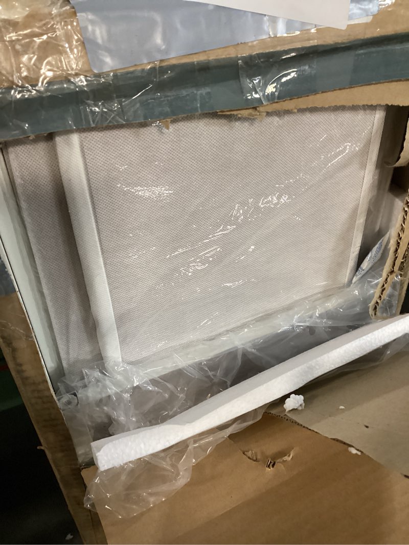Condition photo showing As Is for dresser for bedroom with 9 drawers, anti-tip fabric storage tower, wood top and metal frame organizer for clothes, closet, entryway, hallway furniture,white white 11.8"d x 39.4"w x 40.2"h (9 drawers)