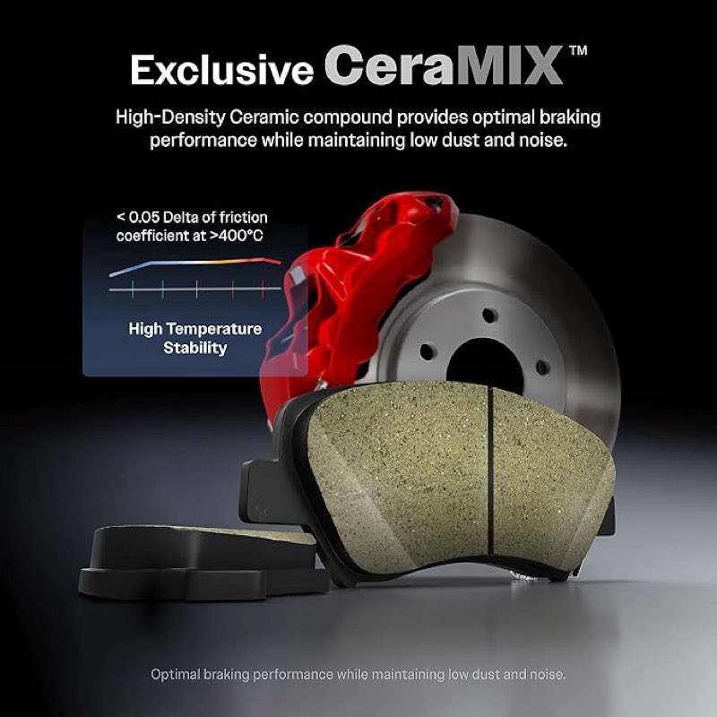 front ceramic disc brake pads cmx-d1640a for jeep cherokee chrysler 200