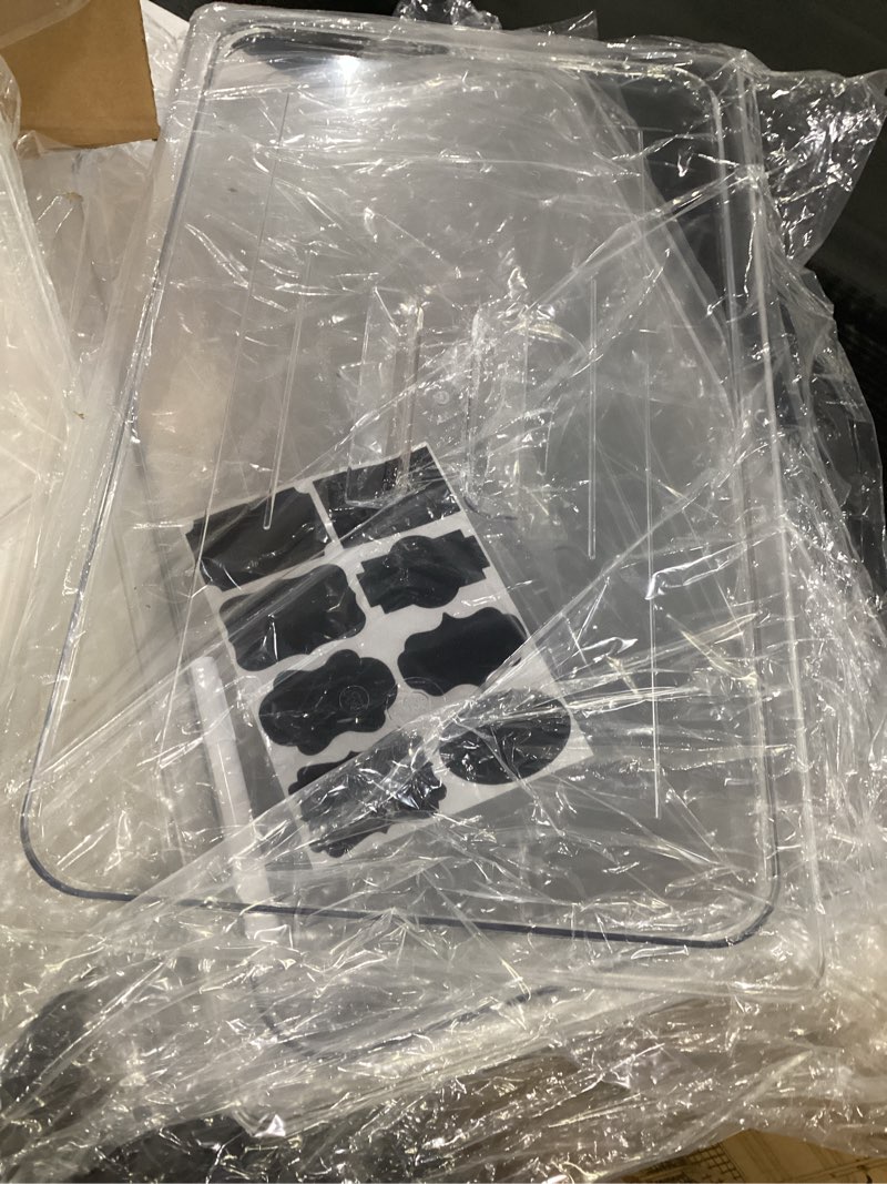 Condition photo showing Good Condition for 6 Pack food pans with lids. 6” deep