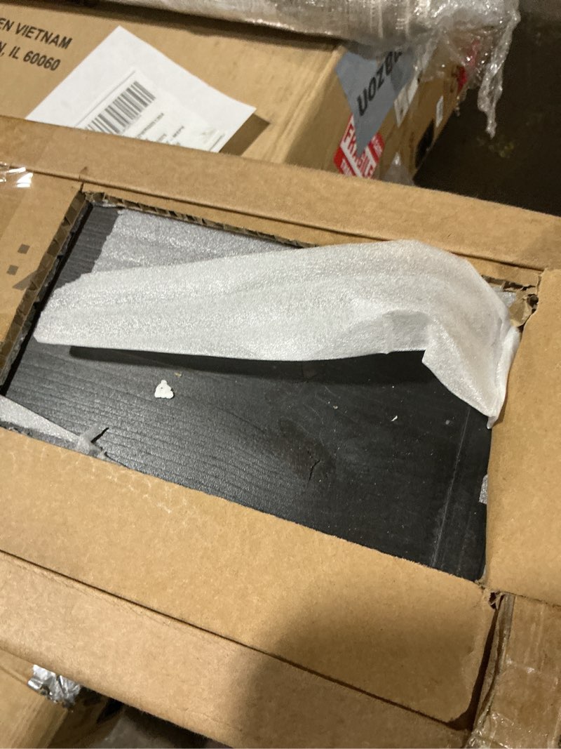 Condition photo showing Good Condition for 60" Fireplace Mantel, 5'' Thick Handmade Hollow Solid Wood Wall Long Floating Shelf with Invisible Wood Brackets, Brown 60x5x8-hollow Brown