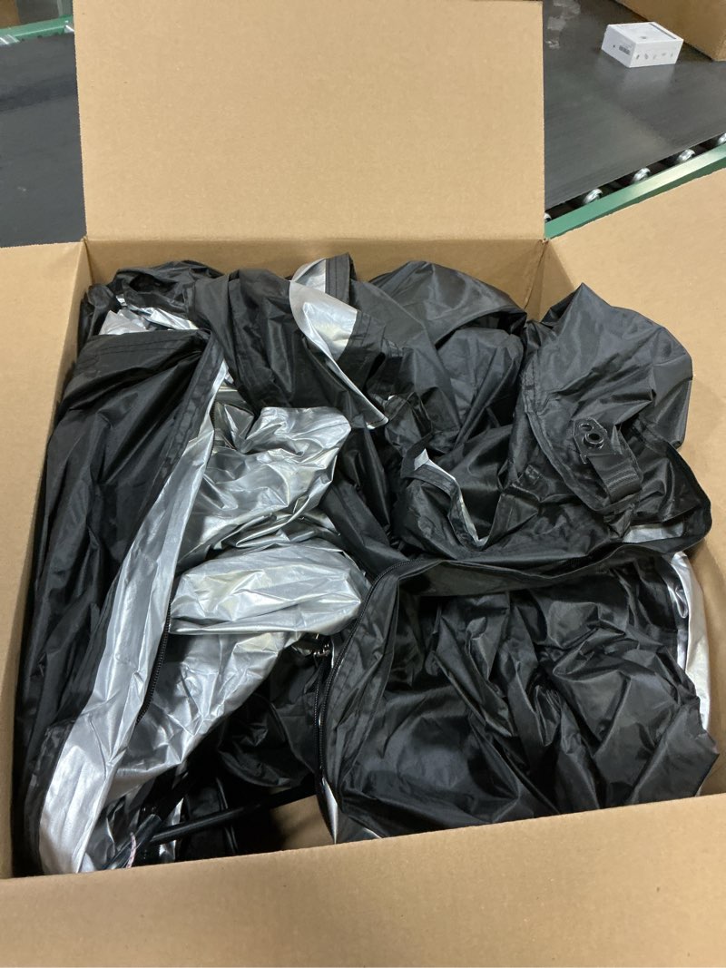 Condition photo showing item condition for Happy Travel Bike Storage Shed Tent,Outdoor Portable Bicycle Storage Sheds with 210D Oxford Fabric PU4000 Waterproof for 2/3/4/6/8 Bikes,Bike Covers Shelter for Motorcycle,Garden Tools,Toys,Lawn Mower Arch - XXL for 4-5 Bikes-Black