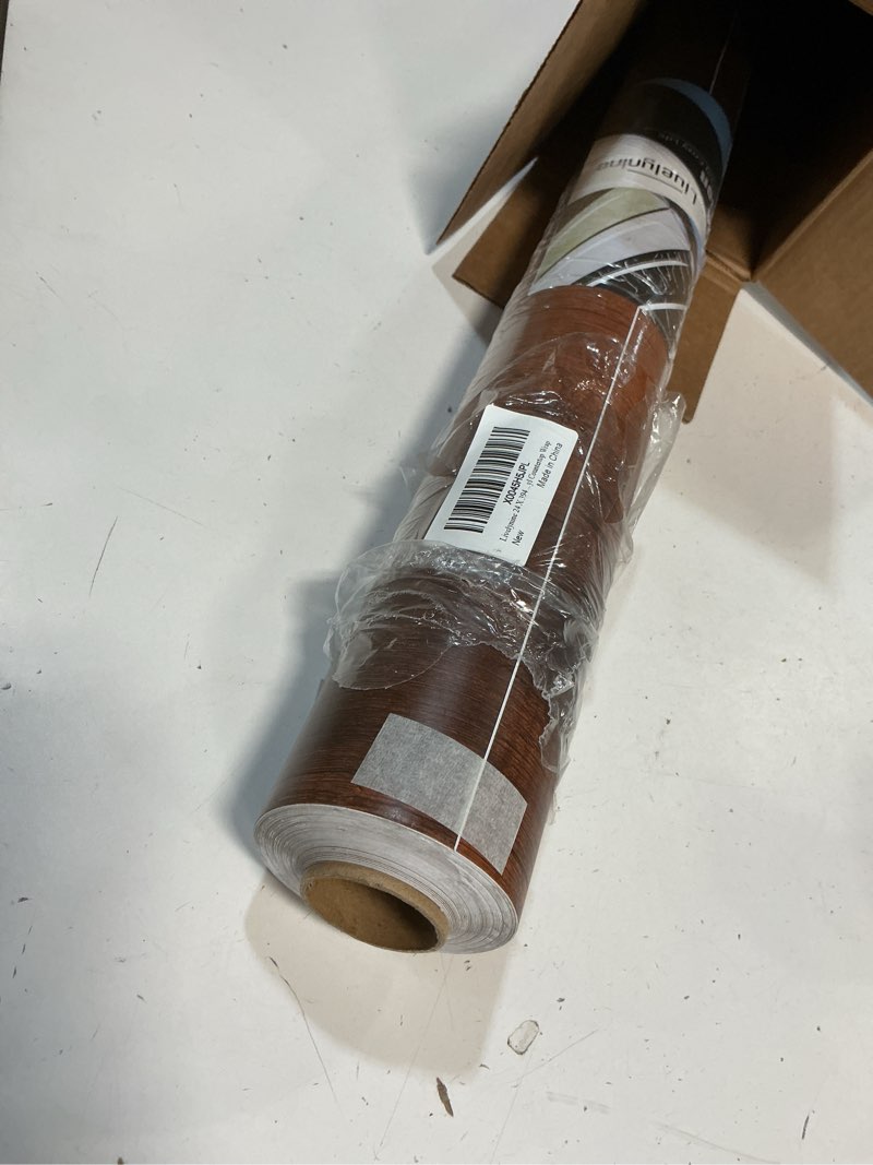 Condition photo showing Good Condition for livelynine 24 x 394 inch wood grain contact paper for countertops peel and stick waterproof kitchen cabinet covers self adhesive wallpaper for for bathroom renter friendly sticky vinyl countertop wrap 24" x 394" vintage wood