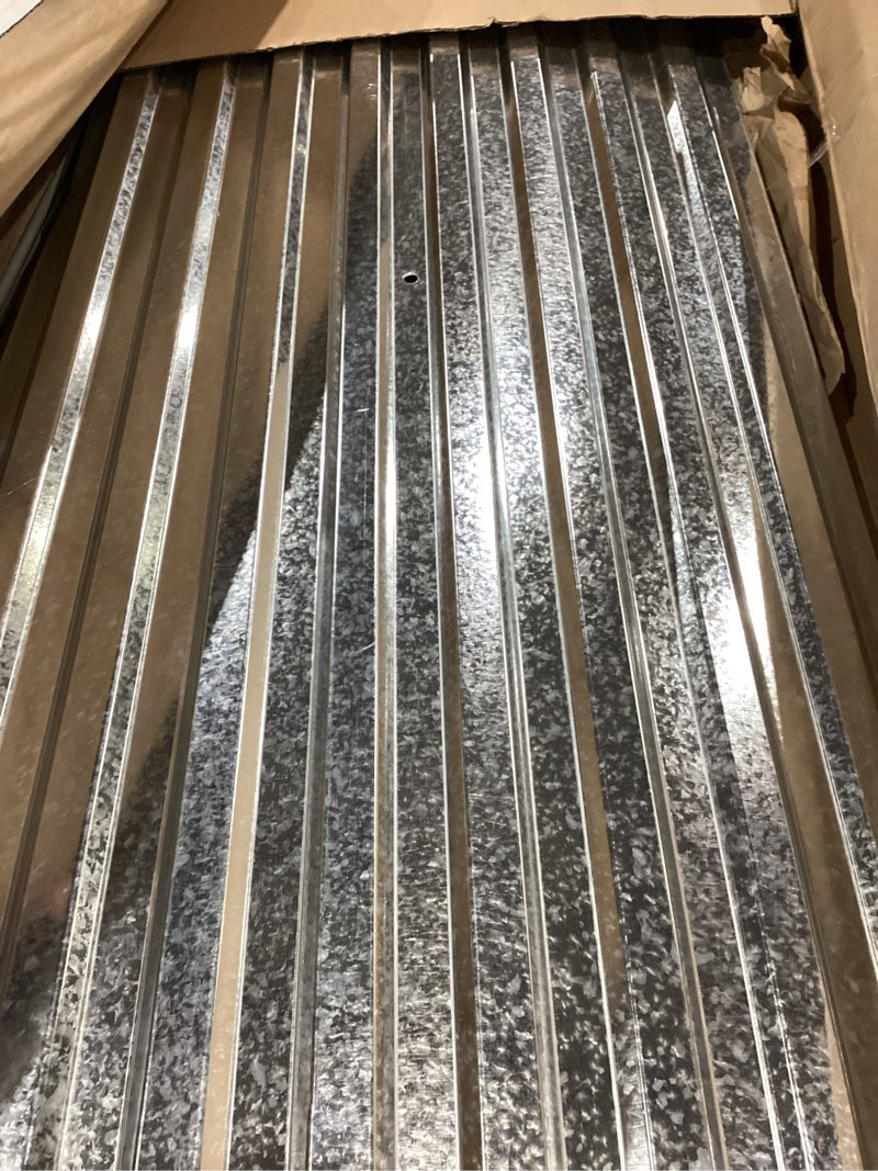 Condition photo showing Good Condition for 2pcs 48×24×30in galvanized raised garden bed,metal elevated planter box with legs for patio,balcony,backyard,300lb capacity,silver