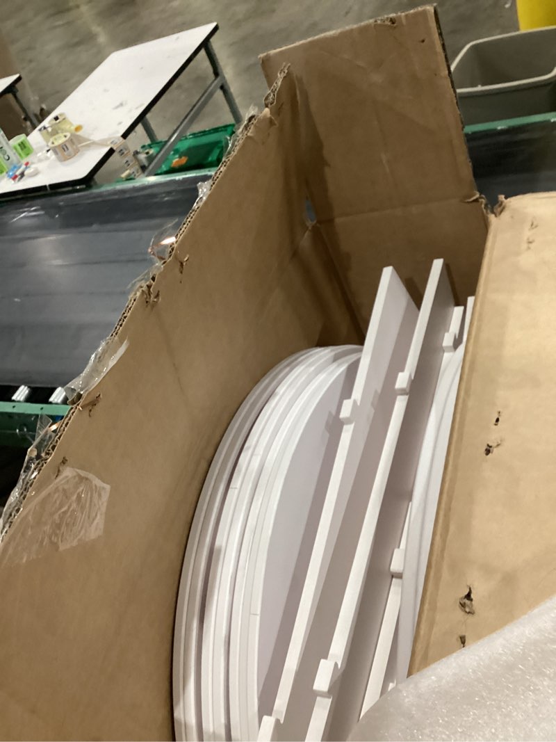 Condition photo showing Good Condition for SpaceAid 7 Tier Rotating Shoe Rack Tower, Spinning Shoe Display Lazy Susan, Revolving 360 Shoe Rack Storage Round Carousel, Vertical Handbag Rotate Shoes Closet Organization (7-Tier White) 7 Tier (23.2"W x 63"H) White