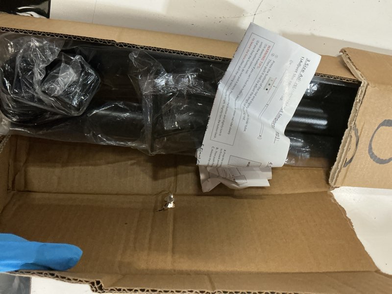 Condition photo showing Good Condition for tension curtain rod 43-124 inches extra long black heavy duty tension rods adjustable curtain rod no drilling spring loaded tension rod for windows patio hold up blackout curtains and non slip 43 to 124 inches black