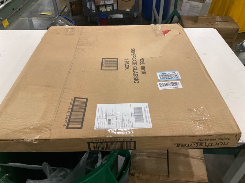 Condition photo showing As Is for Toddleroo by North States Supergate Classic Gray Easy Use Baby Gate  26  - 42