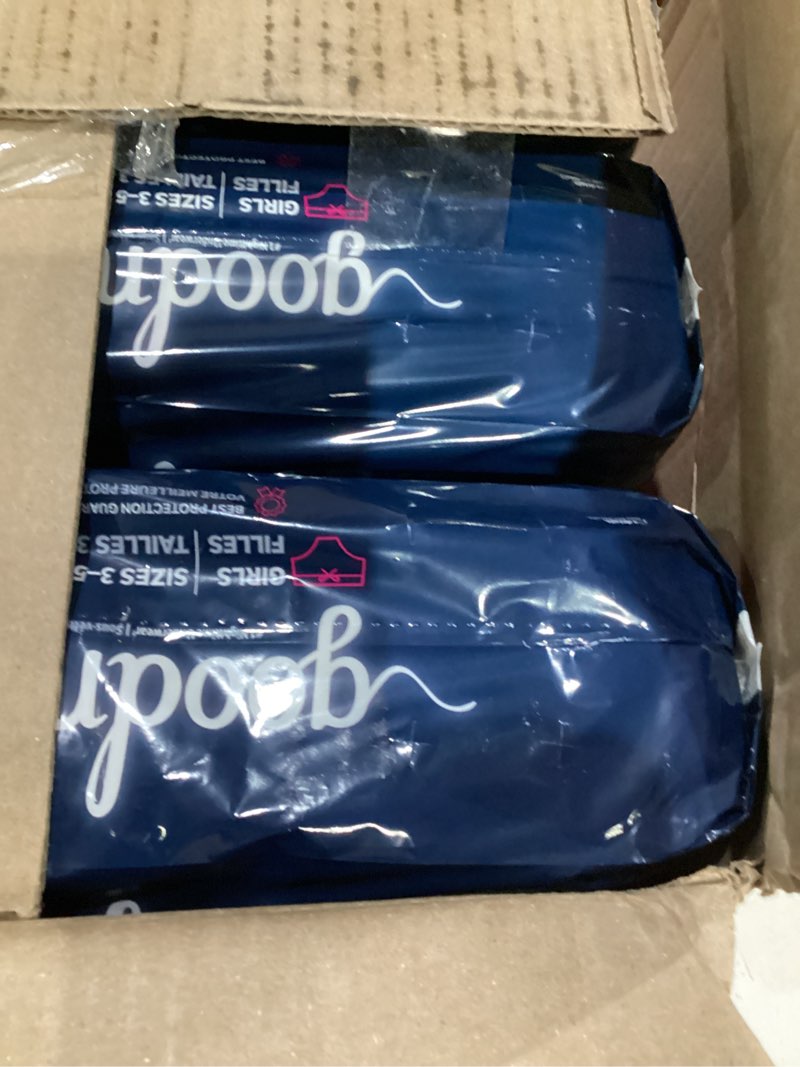 Condition photo showing New/Like New for Goodnites Girls' Nighttime Bedwetting Underwear, Size Extra Small (28-43 lbs), 99 Ct, Packaging May Vary