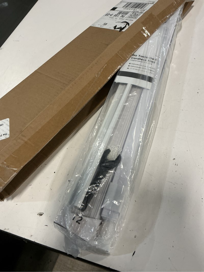 Condition photo showing Good Condition for LazBlinds No Tools No Drill 1" Vinyl Mini Blinds, Cordless Blinds for Windows, Light Filtering Horizontal Window Blinds & Shades, 32" W x 48" H, White Cordless-white 32" W x 48" H