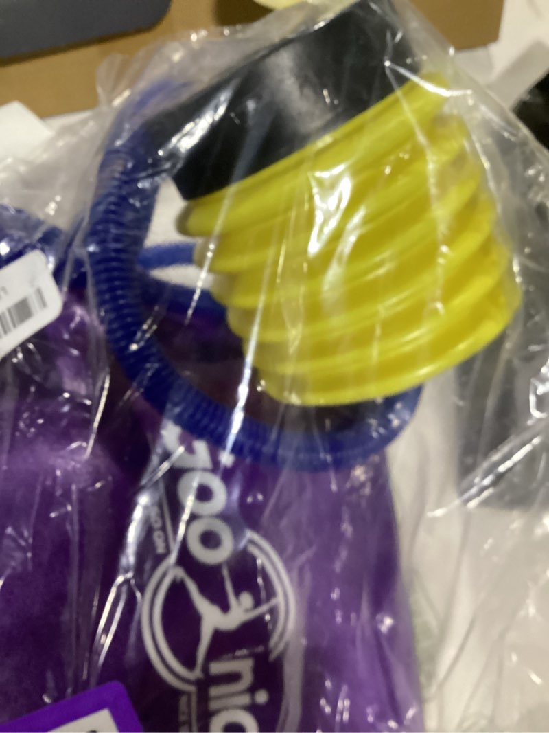 Condition photo showing Good Condition for soft exercise ball, anti-burst yoga ball chair supports 2200lbs, workout equipment w/ pump for pregnancy medicine birthing physical therapy stability excersing birth swiss fitness gym physio labor abs purple xl(68-75cm) 1