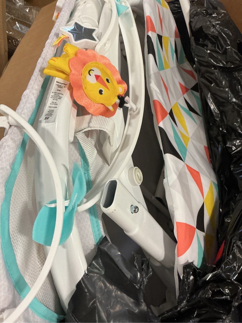 Condition photo showing As Is for Fisher-Price Baby Bedside Sleeper Soothing Motions Bassinet with Lights Music Vibrations & Toy Mobile for Newborns 0+ Months, Windmill