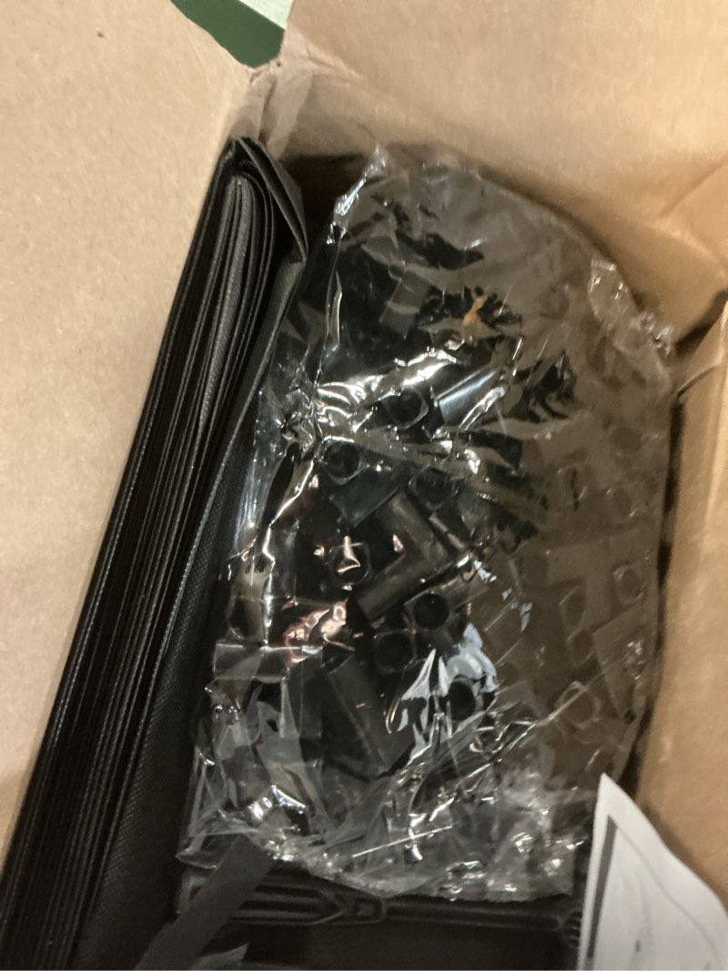 Condition photo showing Good Condition for ROJASOP 10 Tier Shoe Rack with Covers,Large Capacity Stackable Tall Shoe Shelf Storage to 50-55 Pairs Shoes and Boots Sturdy Metal Free Standing Shoe Rack Organizer for Closet Entryway Garage Black