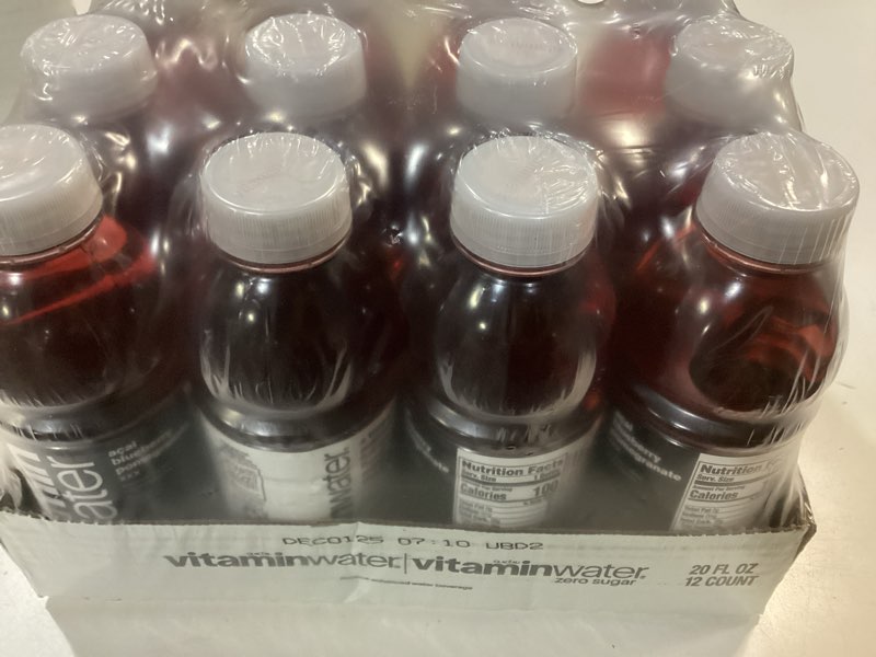 Condition photo showing New/Like New for (Best by 12/1/2026) vitaminwater XXX Açai Blueberry Pomegranate Nutrient Enhanced Flavored Water Beverage, 20 fl oz Bottles, 12 Pack XXX Açai Blueberry Pomegranate 20 fl oz (Pack of 12)