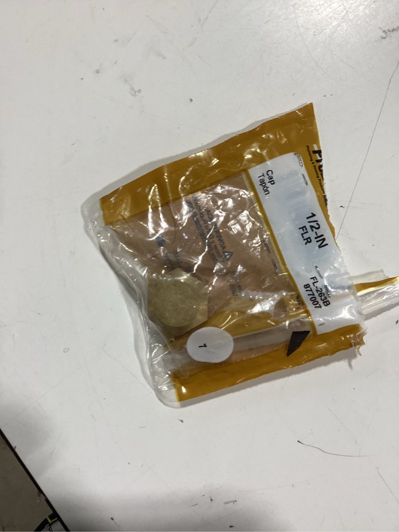 Condition photo showing As Is for ProLine Series Brass 1/2-in Female Cap Fitting