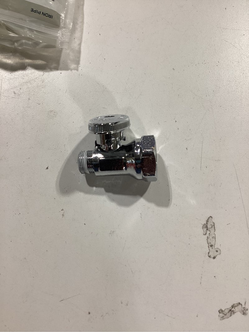 Condition photo showing Good Condition for sharkbite 1/2-in fip x 3/8-in od compression brass quarter turn stop straight valve