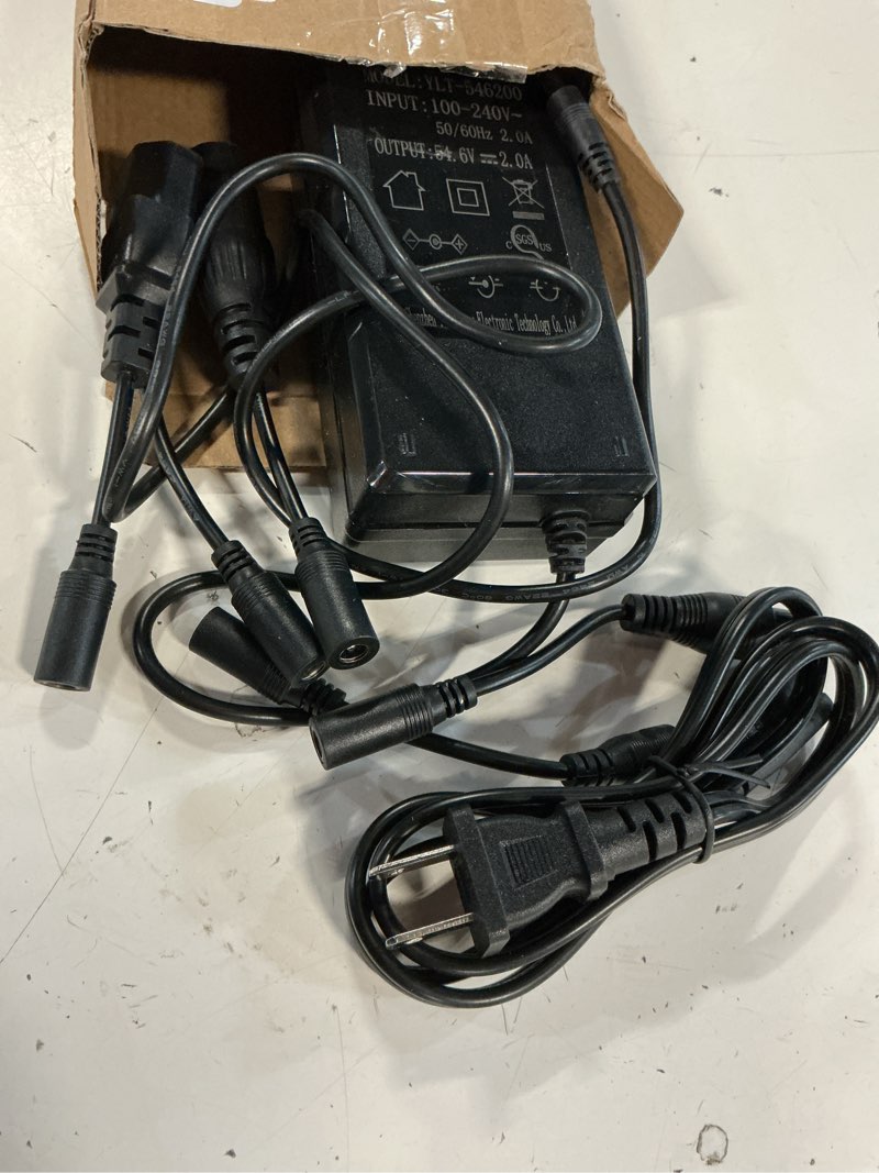 Condition photo showing Good Condition for sgs certified 54.6v 2a fast electric bike charger with 7 plugs for 48v lithium battery, compatible with ebike lectric xp 2.0/3.0, ecotric city/beach, evercross h5/h7 ylt-546200