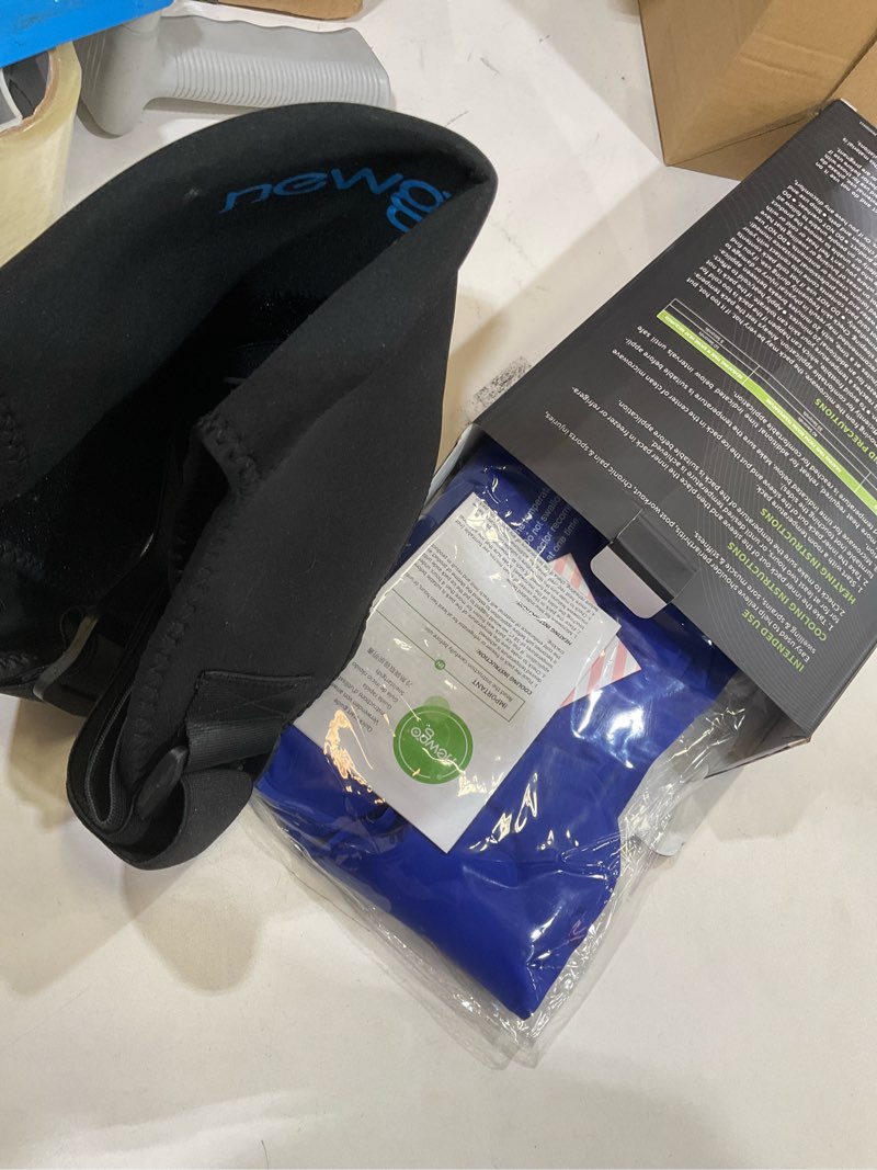 Condition photo showing Good Condition for newgo extra large shoulder ice pack wrap for rotator cuff cold therapy, gel ice pack for injuries reusable cold pack for shoulder swelling discomfort after surgery, black extra large-black
