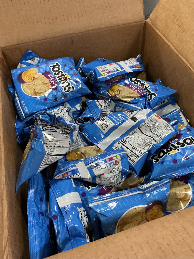 Condition photo showing Good Condition for (Used by Feb / 25 /2025 ) Tostitos, Bitesize Rounds, 1 Ounce (Pack of 40) Bite Size Rounds