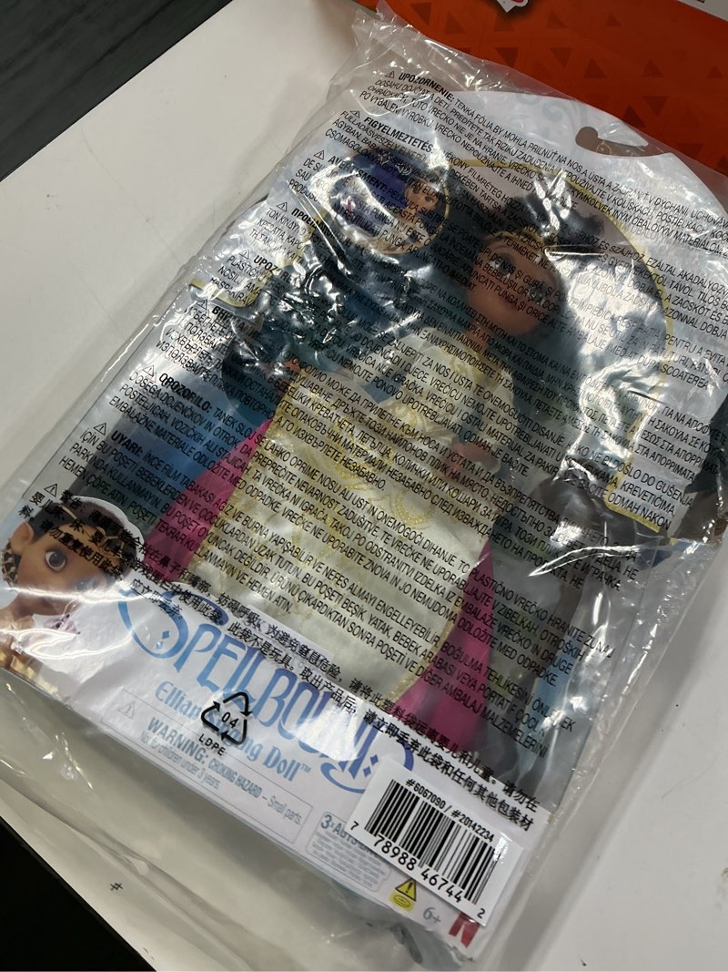 Condition photo showing New/Like New for Spellbound, Singing Ellian 9.5-inch Doll with 3 Songs, Sounds & Lights, 3 Doll Accessories, from The Netflix Movie, Kids Toys for Girls & Boys Ages 6+