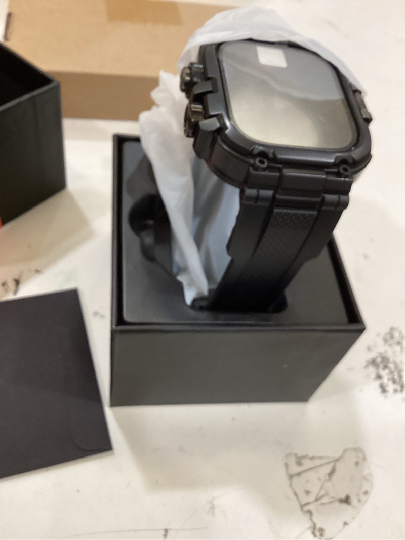 Condition photo showing Good Condition for goton ip68 waterproof rugged band for apple watch 46mm/45mm/44mm with case build-in screen protector – heavy duty sport strap compatible with iwatch series 11/10/9/8/7/6/5/4/se 46mm black