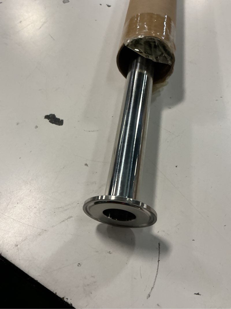 Condition photo showing Good Condition for dernord sanitary spool tri clamp tube stainless steel 304 with 1.5 inch tri clamp 1 inch tube od (tube length: 24 inch /610 mm)