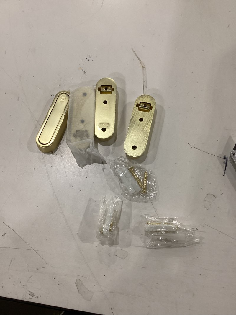 Condition photo showing Good Condition for Folding Wall Hooks, 4 Pcs Foldable Gold Coat Hooks Heavy Duty Foldable Hook Bathroom Towel Hooks Robe Hooks Wall Mounted for Hanging Coat Towels Clothes Hat Bags Keys 4 Pcs Gold