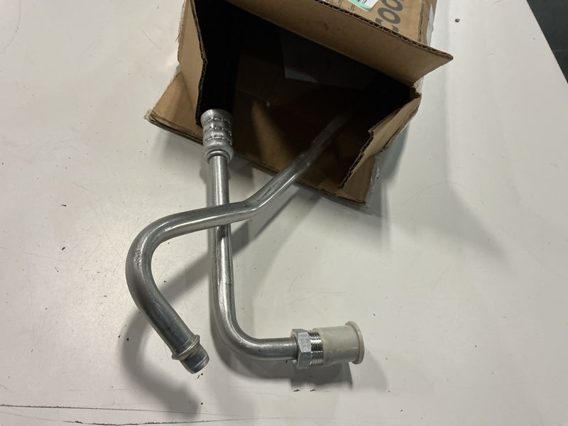 Condition photo showing As Is for a-premium outlet lower engine oil cooler line hose assembly compatible with chevrolet gmc yukon c1500 c2500 suburban c3500 c3500hd 5.0l 5.7l