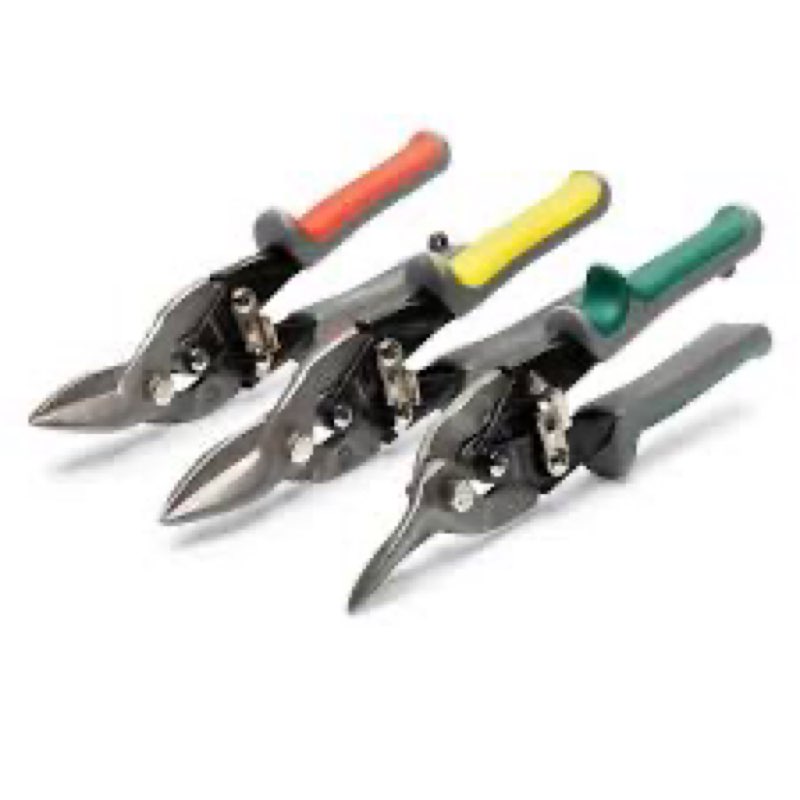 straight, left, and right cut aviation snip set (3-piece)