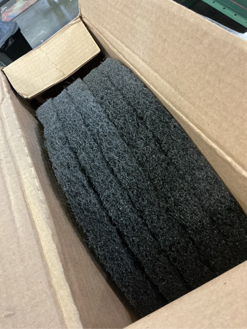 Condition photo showing Good Condition for boardwalk stripping floor pads, 15" diameter, black, 5/carton