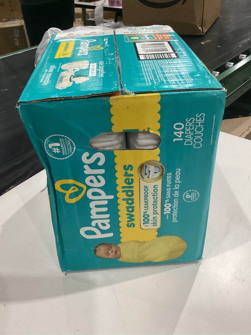 Condition photo showing New/Like New for Pampers Swaddlers Diapers, Size 0 (up to 10 lbs), 140 Count, Absorbent, Keeps Baby Dry and Comfortable, Skin Safe Disposable Baby Diaper (Packaging May Vary) Newborn 140