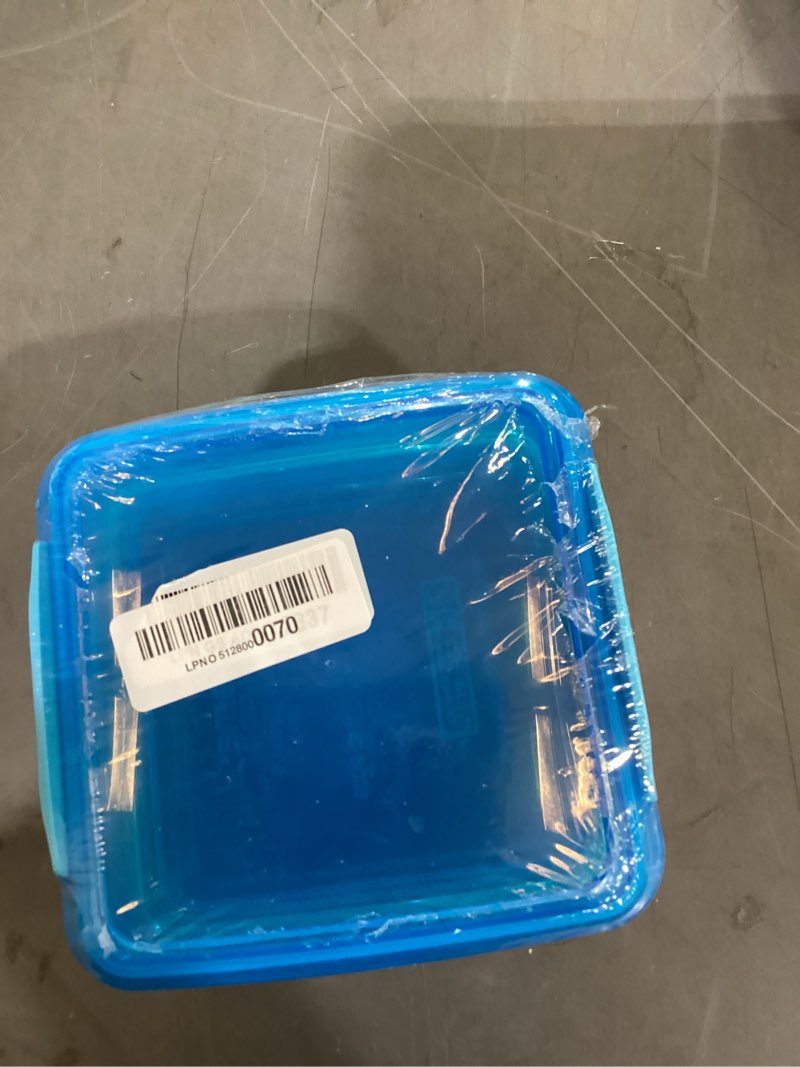 Condition photo showing New/Like New for sistema 3-piece sandwhich containers for lunch boxes and meal prep, dishwasher safe, 1.9-cup, blue/green/pink set of 3 (15.2oz)