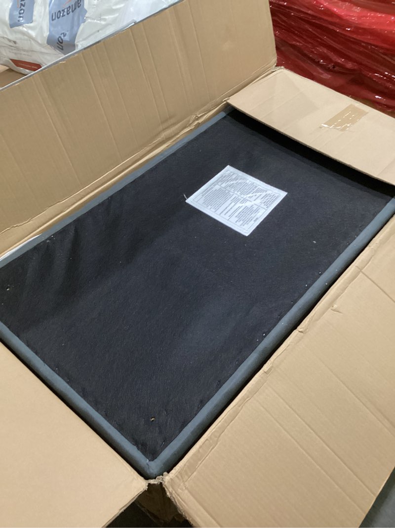 Condition photo showing Good Condition for LINSY HOME 46 Inches Wide Storage Ottoman Bench, Linen Coffee Table Long Shoes Bench Footstool, Storage Chest, Foot Rest Stool, for The Living Room, Entryway and Family Room, Dark Gray Dark Grey