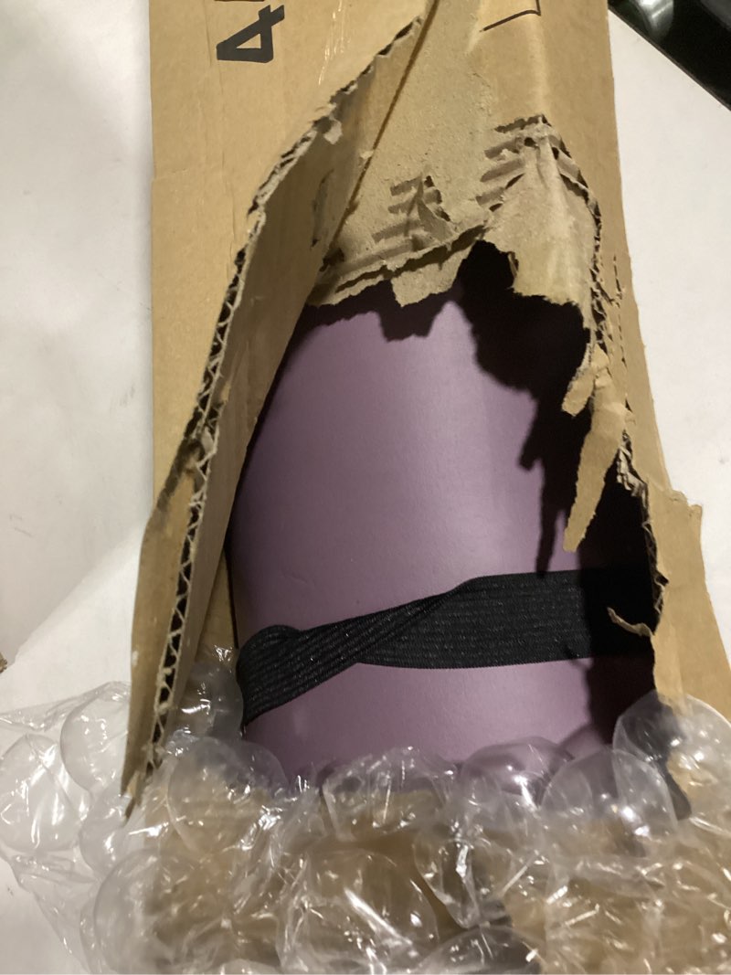 Condition photo showing As Is for Retrospec Solana Yoga Mat Thick 1/2in Non-Slip Workout Mat with Nylon Strap - 72x24in Exercise Mat for Pilates, Stretching & Fitness - BPA Free, Easy Clean Violet Haze 1/2 inch