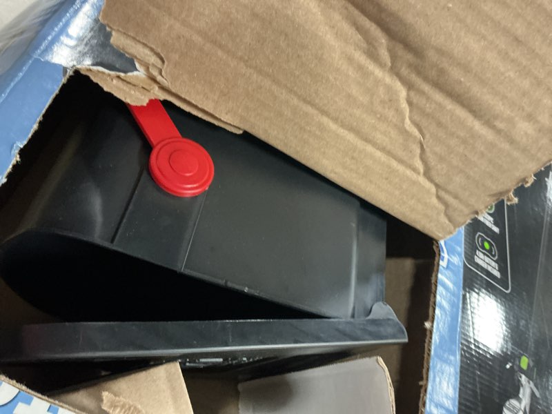 Condition photo showing Good Condition for postal pro post mount black plastic large mailbox with post