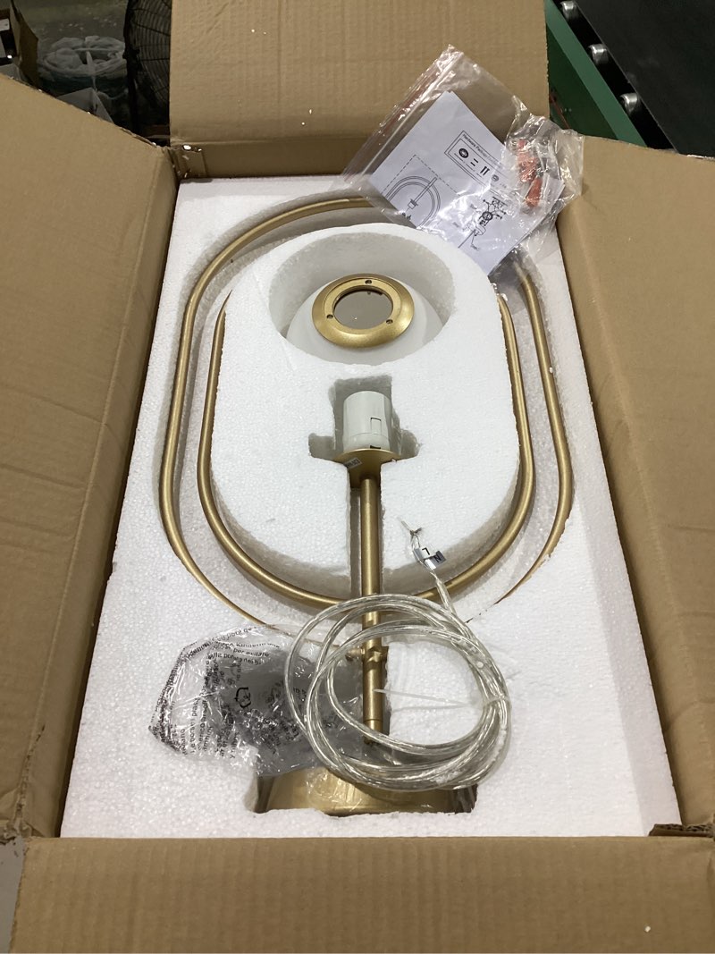 Condition photo showing New/Like New for gold globe pendant lights, mid century modern 1-light hanging lihghting fixture with frosted glass for kitchen island dining room bedroom entryway hallway