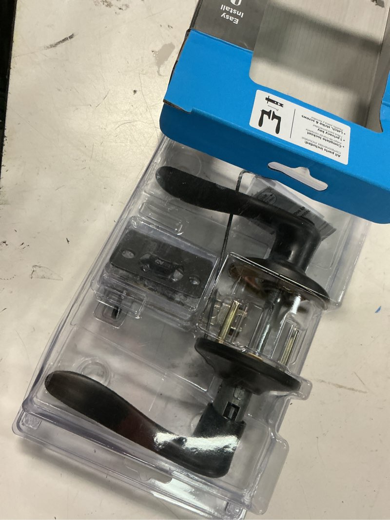 Condition photo showing Good Condition for kwikset tustin venetian bronze bed/bath door handle with microban antimicrobial technology