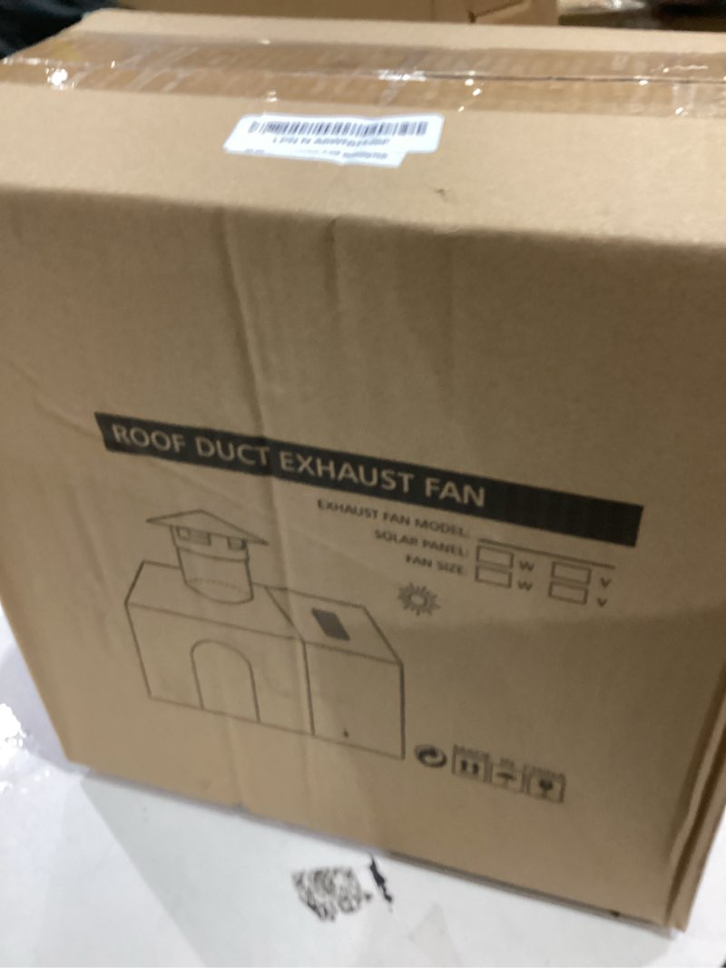 Condition photo showing As Is for Bathroom Exhaust Fan for Ceiling,Household Bath Vent Ventilation Fan,110 CFM,4-in Duct,1.0 Sones Quiet Operation,13W Energy-Saving 12" Plastic Panel Shower Vent Extractor,10"x10" Mounting Hole