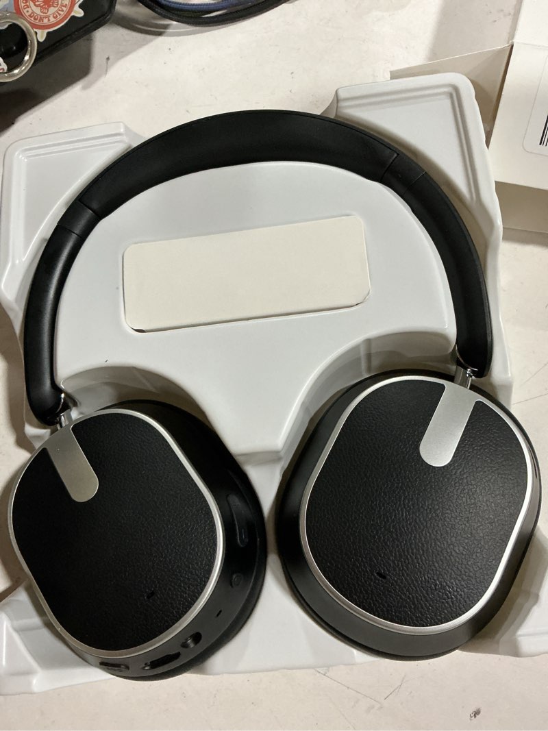 Condition photo showing Good Condition for hybrid active noise cancelling bluetooth headphones,bluetooth 6.0 over ear wireless headphones with 60h playtime, hi-res audio, deep bass, memory foam ear cups for home office travel black