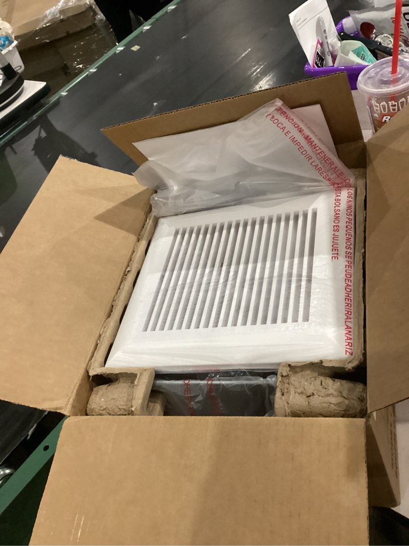 Condition photo showing New/Like New for Tech Drive Bathroom Exhaust Fan 80 CFM, 0.8 Sone, 4-Inch Duct,No Attic Access Needed,Super Quiet Ventilation Fan, Easy to Install Ceiling Mounted, White, ETL Certified 80 CFM 0.8 Sone