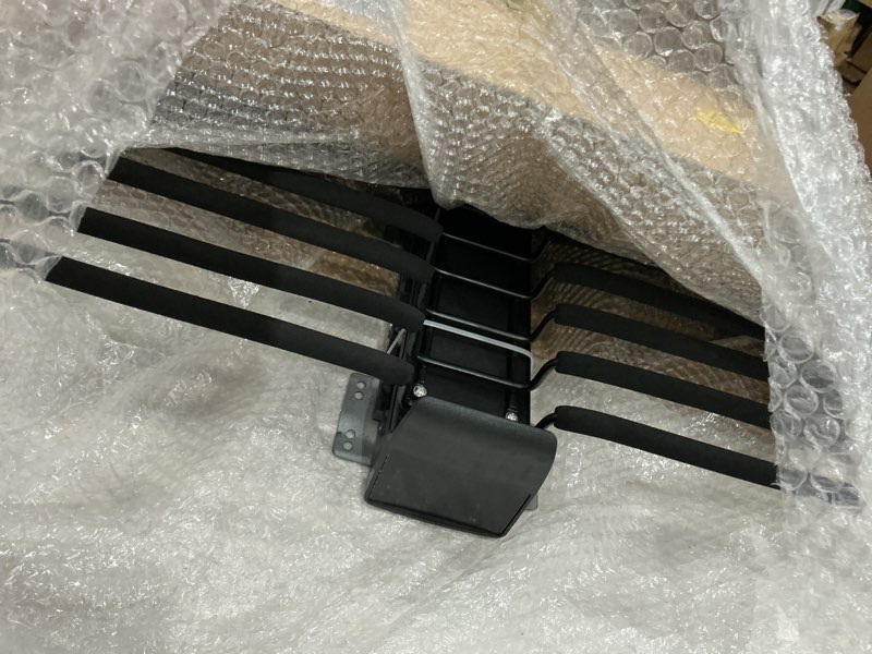 Condition photo showing Good Condition for pull out pants rack16 arms steel slid pant rack pull out trousers rack pants hanger bar clothes organizers load 35lbs sizes l 13.77in, h 4.33 in w 24.8in l 13.77in , h 4.33 in w 24.8in in