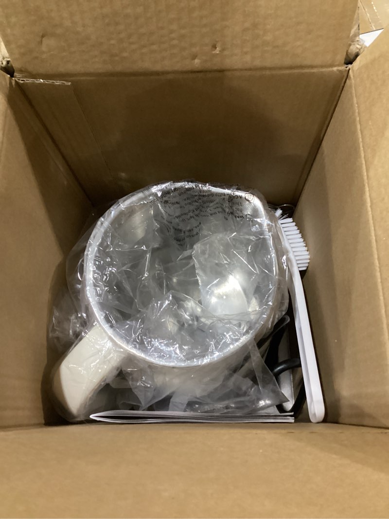 Condition photo showing New/Like New for Joydeem Nut Milk Maker Machine,Adjustable Temperature Control, 46oz Almond, Soy, Oat, Coconut Plant-Based Non-Dairy Beverage Blender with 10 Blades, Auto Clean, Boil Water, Timer, Keep Warm, White