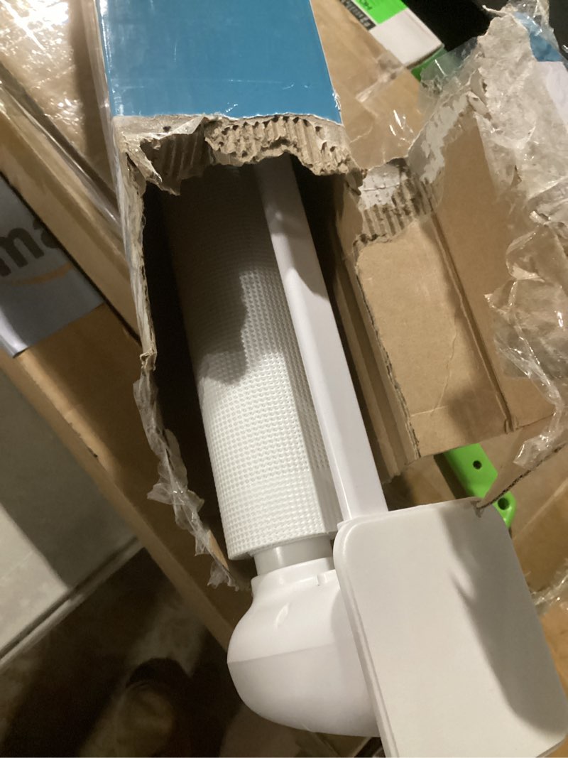 Condition photo showing Good Condition for Babepai Baby Gate for Stairs No Drill, Punch Free Retractable Baby Gates Extends to 72" Wide 34" Tall, Reractable Dog Gate for Doorways, Stair Gate for Outdoor, Indoor, Hallways, Deck, Porch B-white 34" Tall x 72" Wide-No Drilling