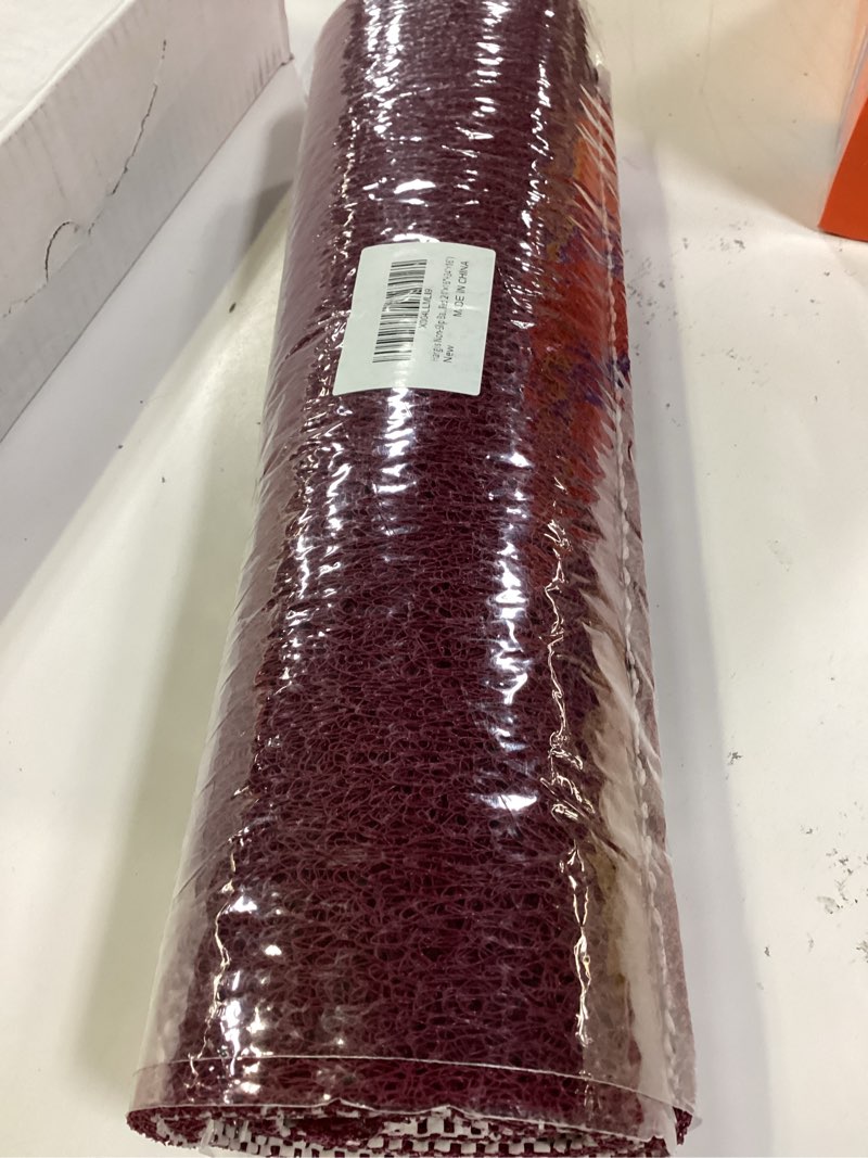 Condition photo showing New/Like New for non-slip bathtub mat, 2 pack anti slip shower mat, fast drying bathtub mats, foot scrubber mat, anti slip mat for tub, floor, bathroom, kitchen, home, hotel (wine red 24"×16"+24"×16") wine red 24" x 16" + 24" x 16" (rectangular)