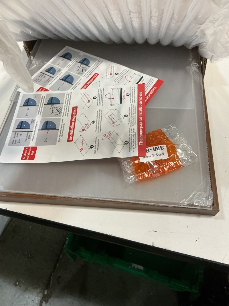 Condition photo showing Good Condition for Acrylic Wood Grain Display Case?20" L x 12" W x 12" H Thickening ? 2cm high Base ? can be Stacked Suitable for Lego Models Display cabinets, Art Collections , Figure Models Transparent countertop Box High 12 inches 20X12