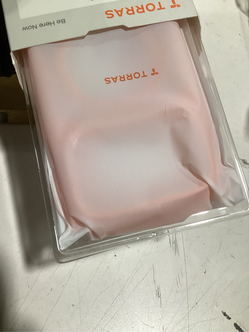 Condition photo showing Good Condition for torras magnetic shockproof for iphone 17 pro case, compatible with magsafe, military-grade drop protection, camera control, diy button, slim translucent phone case for iphone 17 pro, orange iphone 17 pro orange