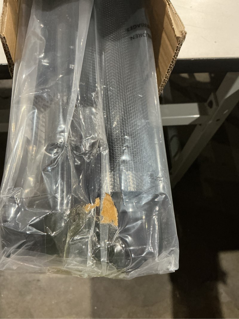 Condition photo showing Good Condition for miumoon 120 inch retractable baby gates 34 inch tall, retractable gate with reinforced strip design to prevent crawling through, 10 ft extra wide retractable dog gate for indoor/outdoor black 34" tall x 120" wide