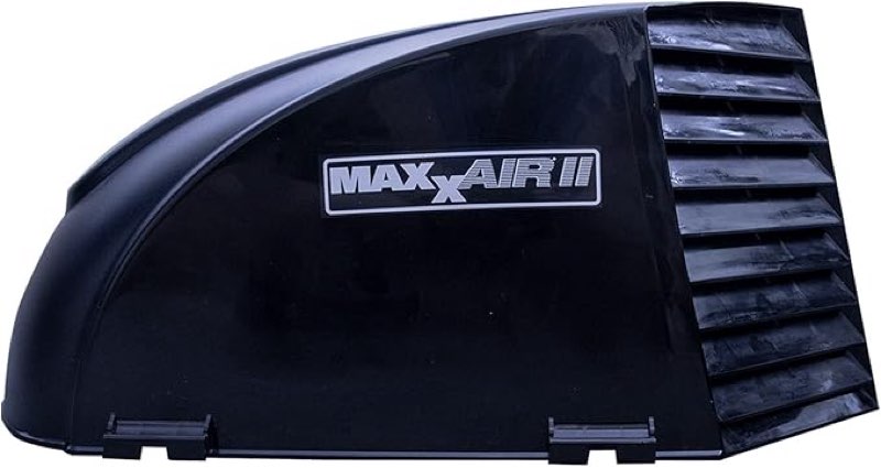 Maxx II 00-933082 Standard Vent Cover, One Piece Design, Super Tough Wind Resistant Cover for Roof Vents, Black